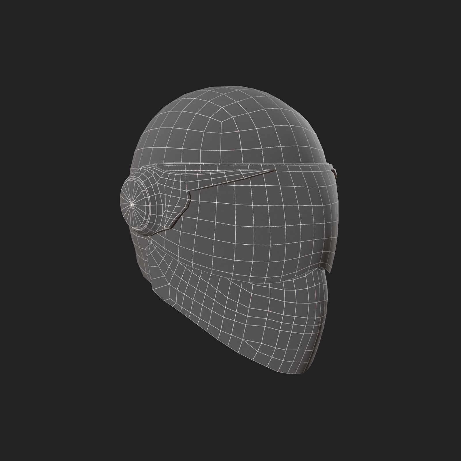 Helmet scifi military combat racer Generic sport scifi human 3d  Low-poly 3D model_10
