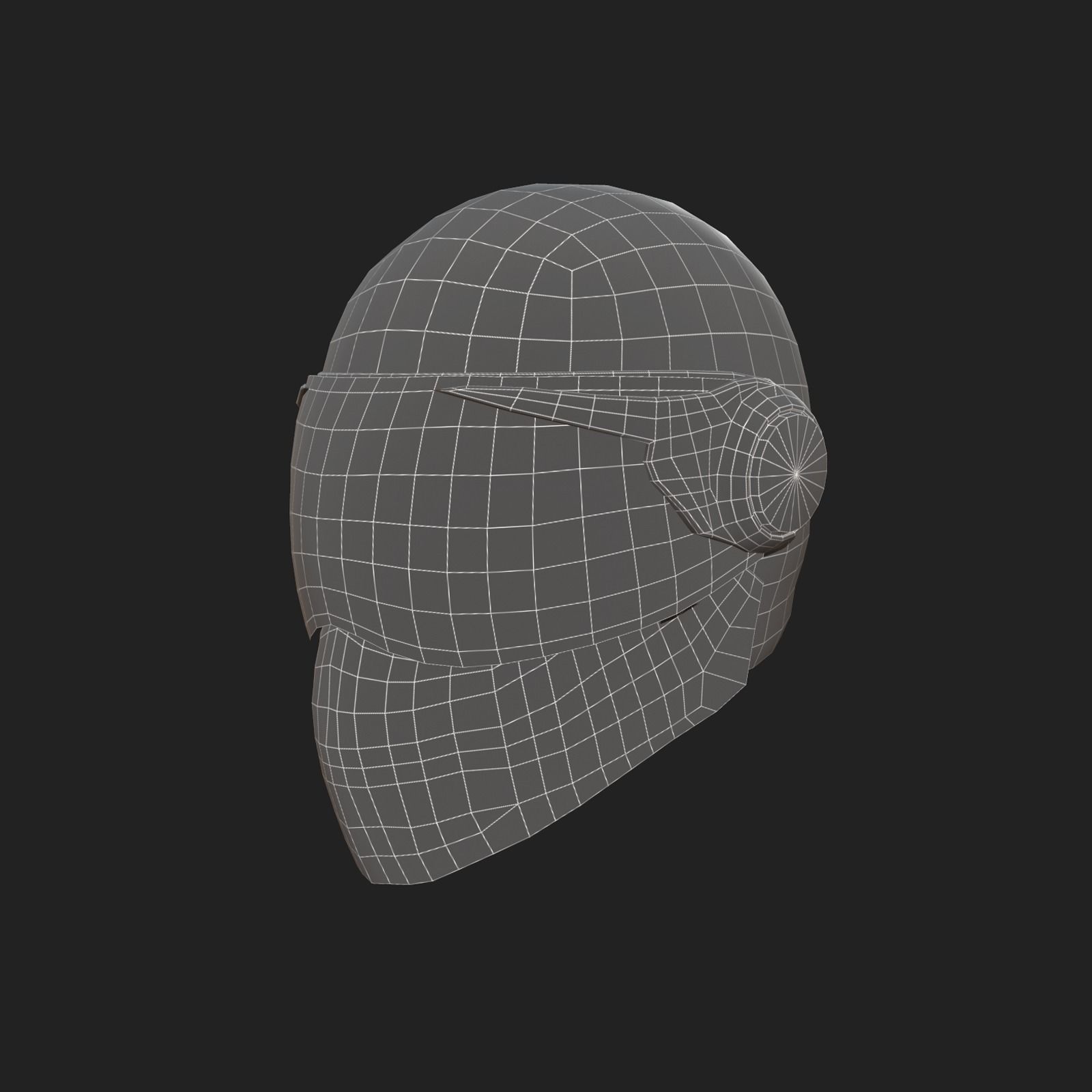 Helmet scifi military combat racer Generic sport scifi human 3d  Low-poly 3D model_8