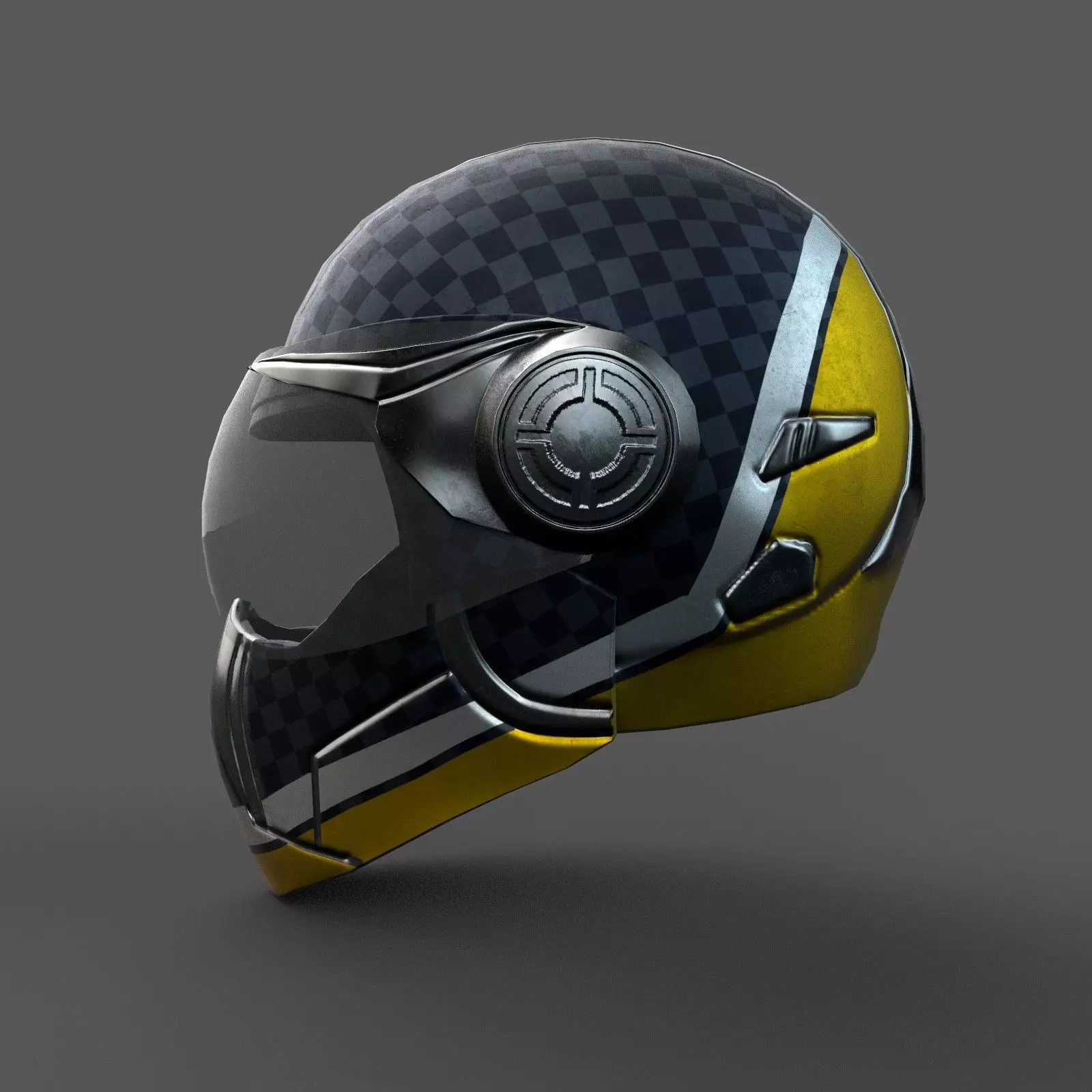 Helmet scifi military combat racer Generic sport scifi human 3d  Low-poly 3D model_0
