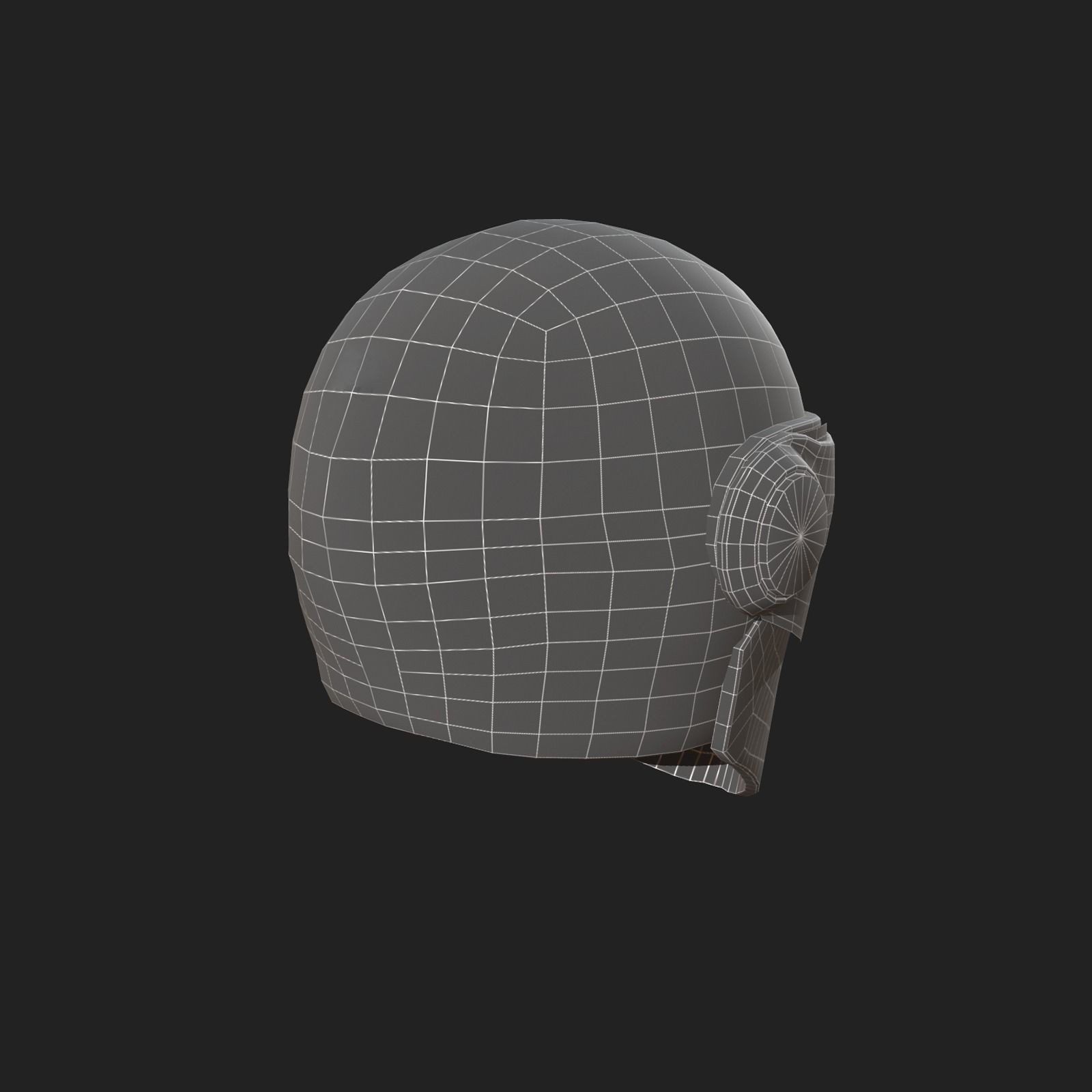 Helmet scifi military combat racer Generic sport scifi human 3d  Low-poly 3D model_9