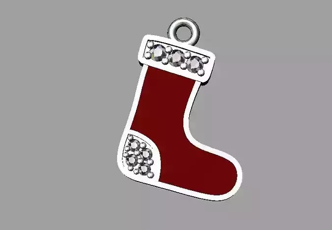 Cristmas Sock Charm