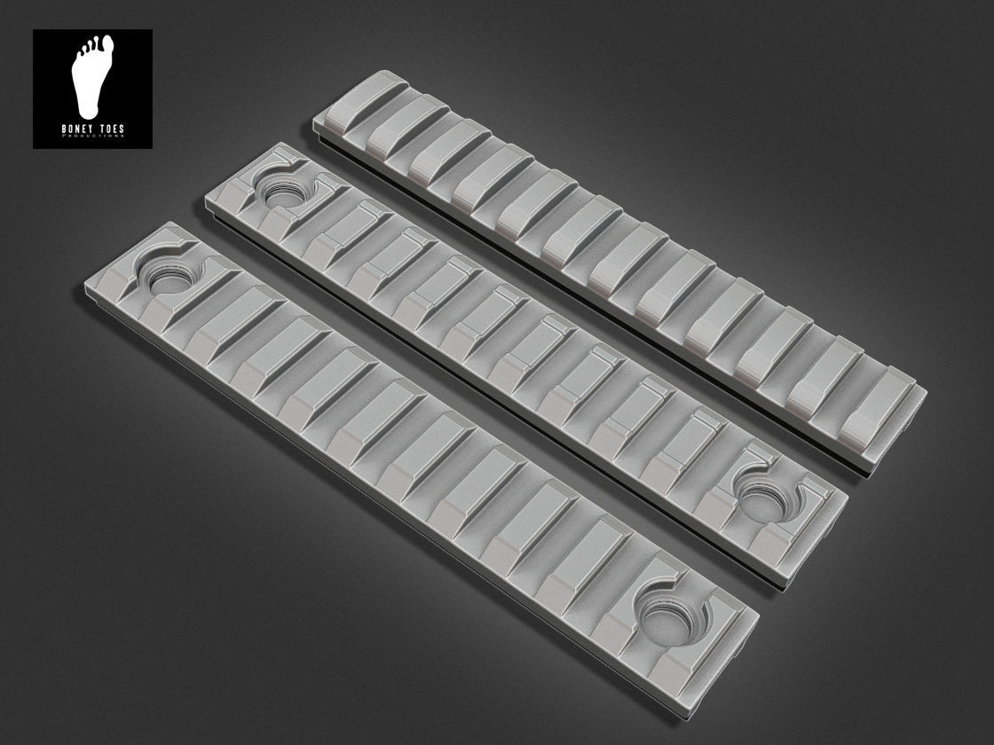 3D Picatinny Rails 3D model_1
