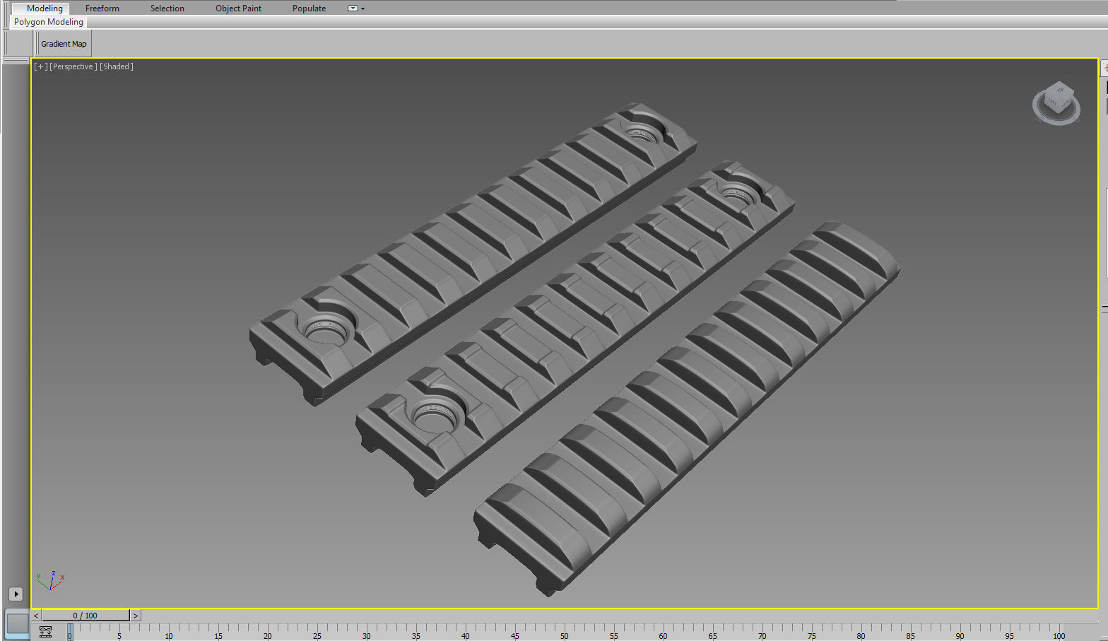 3D Picatinny Rails 3D model_3