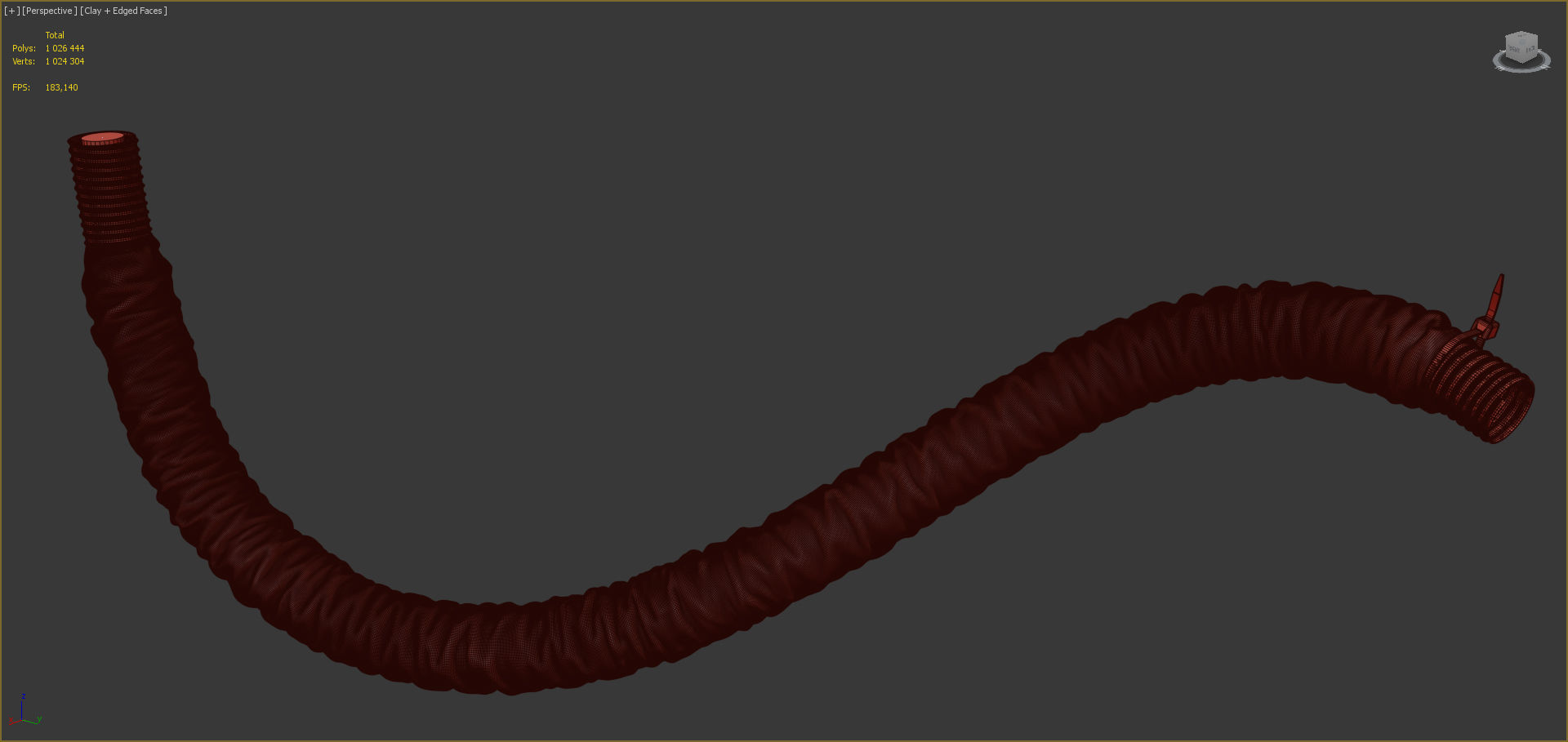 Foil Hose 3D model_6