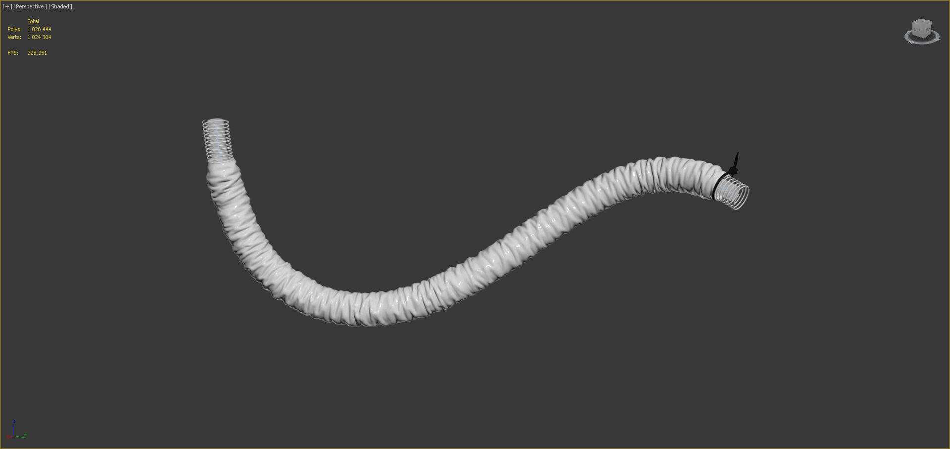 Foil Hose 3D model_2