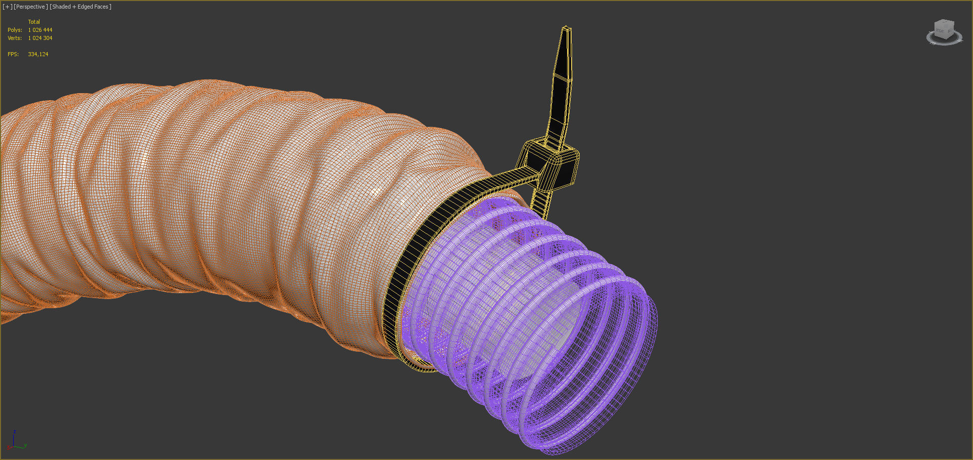 Foil Hose 3D model_8