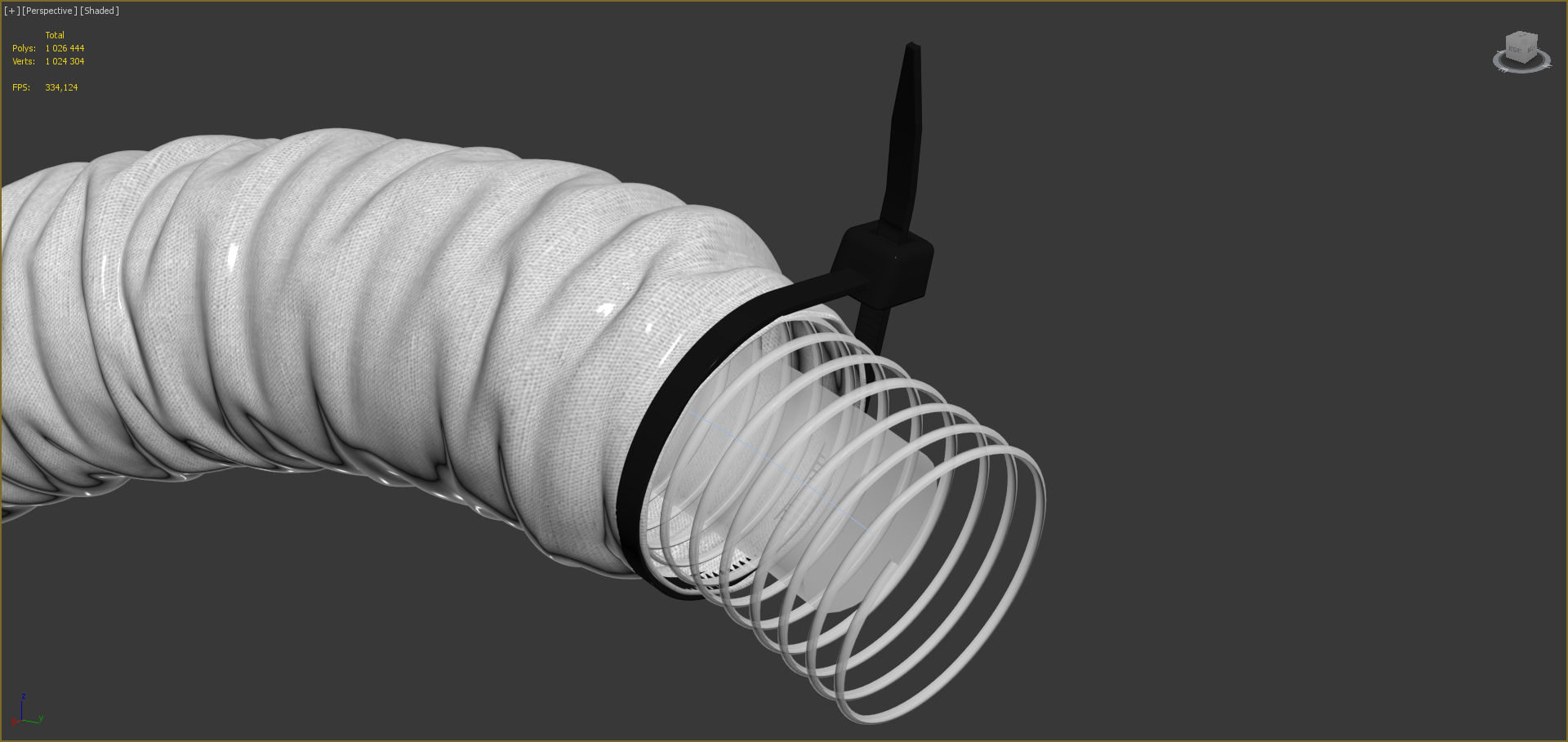 Foil Hose 3D model_9