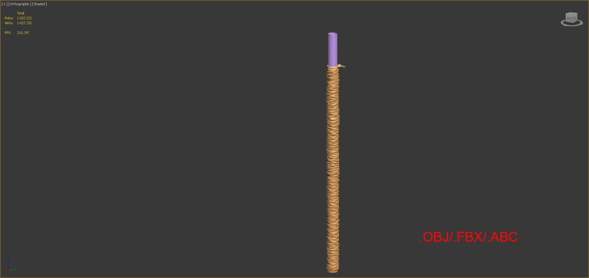 Foil Hose 3D model_3
