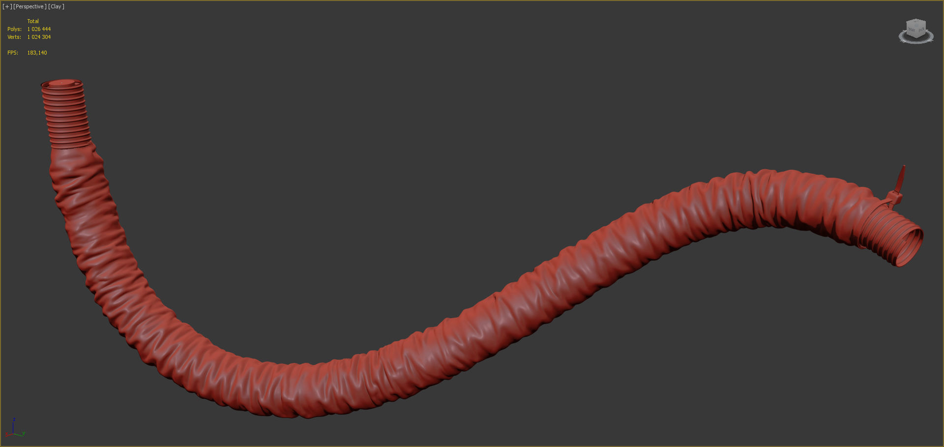 Foil Hose 3D model_7