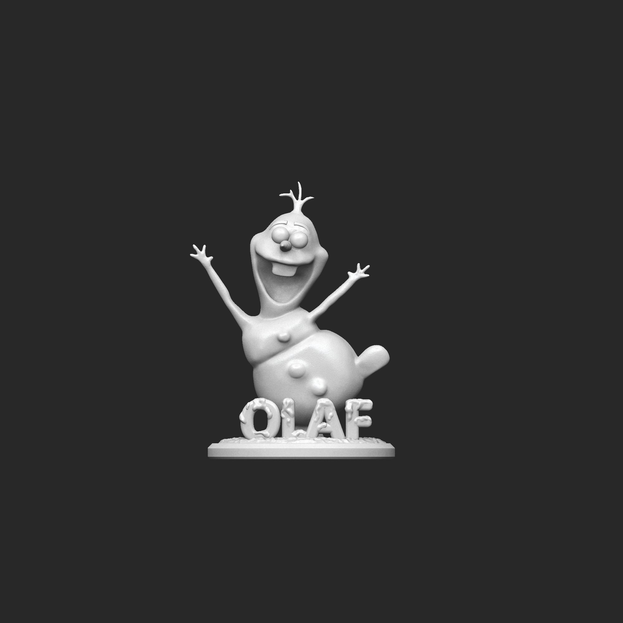 Olaf for 3dPrinting 3D print model_2
