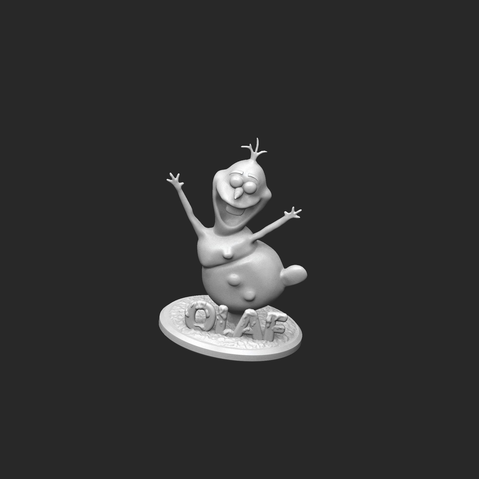 Olaf for 3dPrinting 3D print model_6