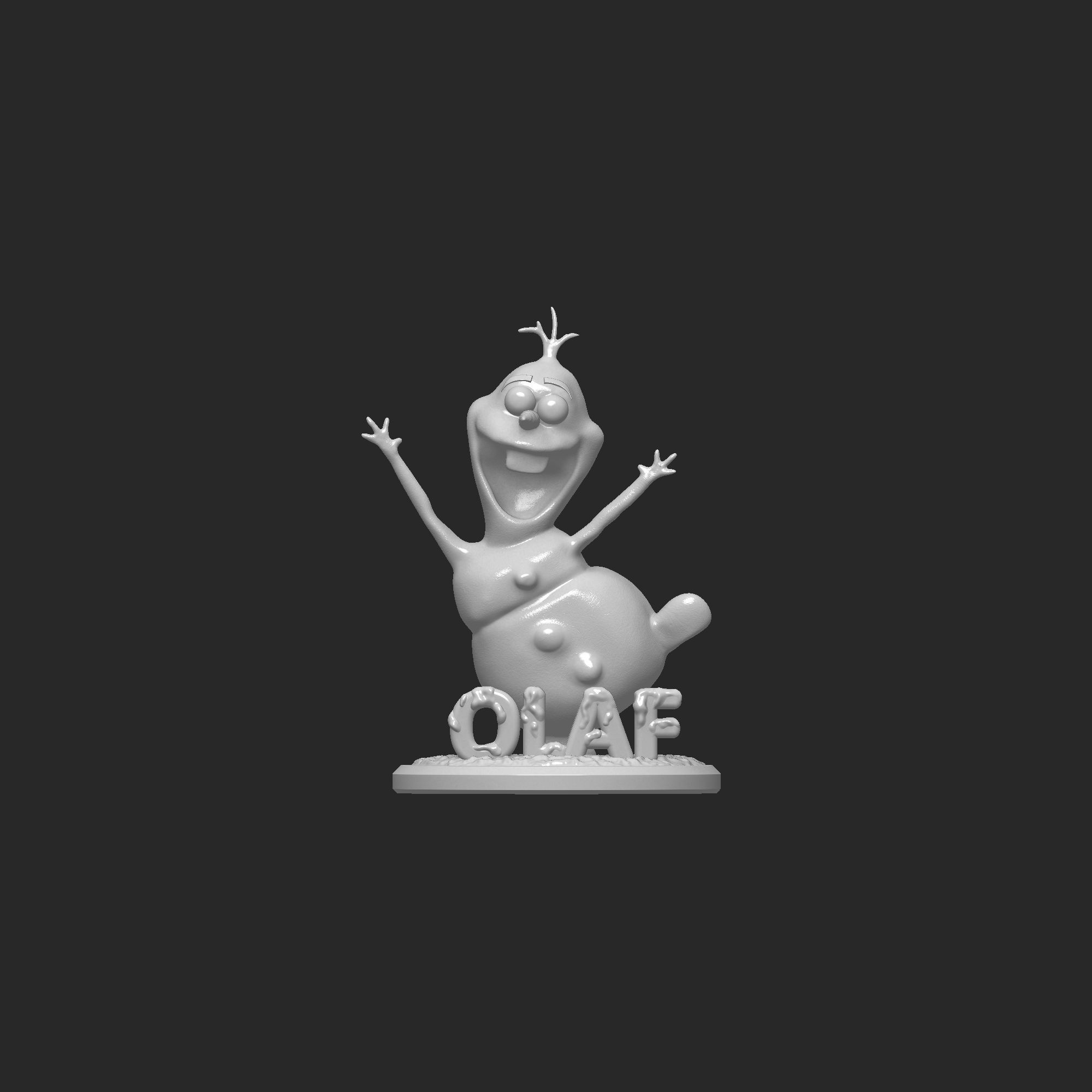 Olaf for 3dPrinting 3D print model_8