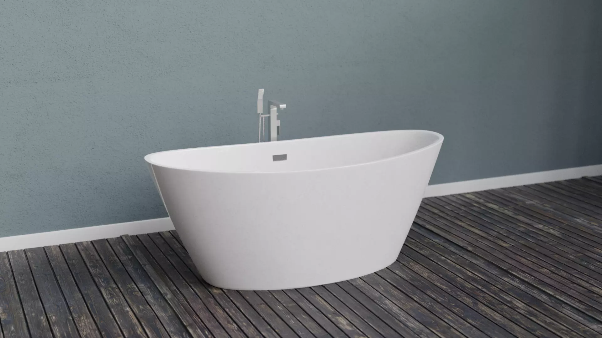 Bathtub and Faucet Free 3D model