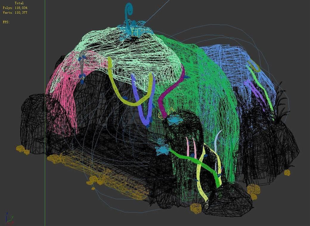 Stone Yunmengze - Cave 21 3D model_4