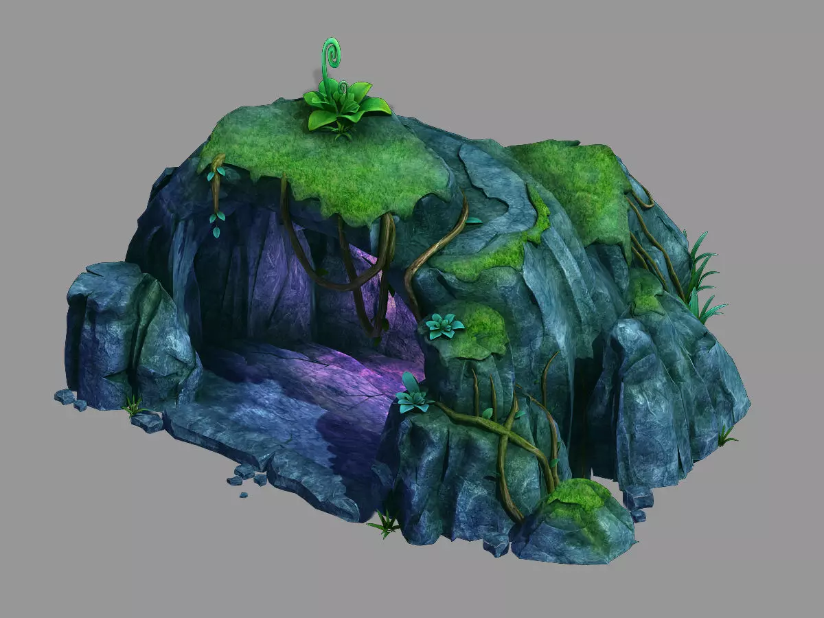 Stone Yunmengze - Cave 21 3D model_0