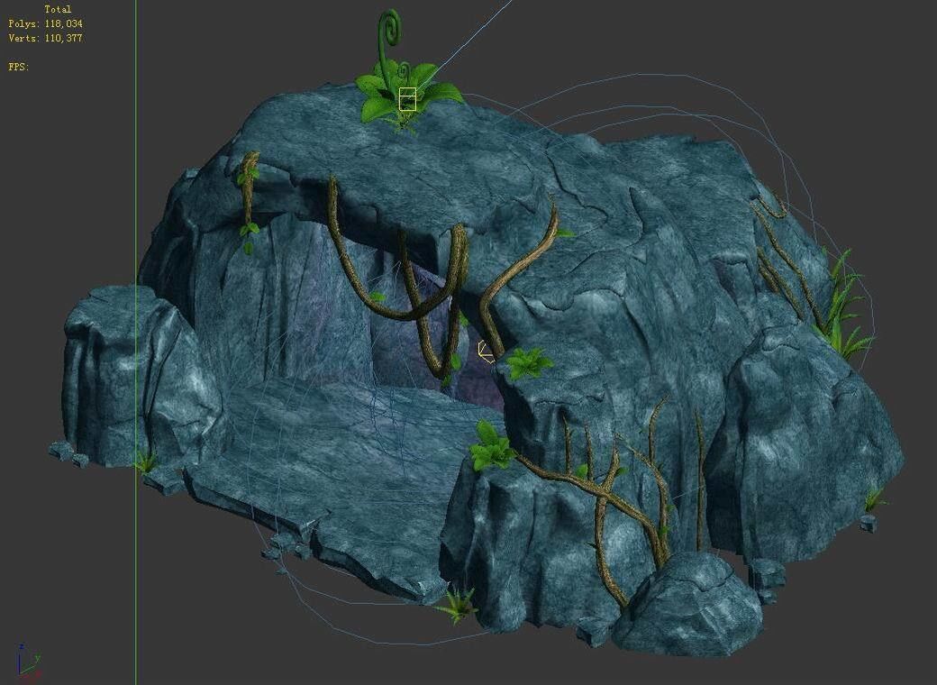 Stone Yunmengze - Cave 21 3D model_5