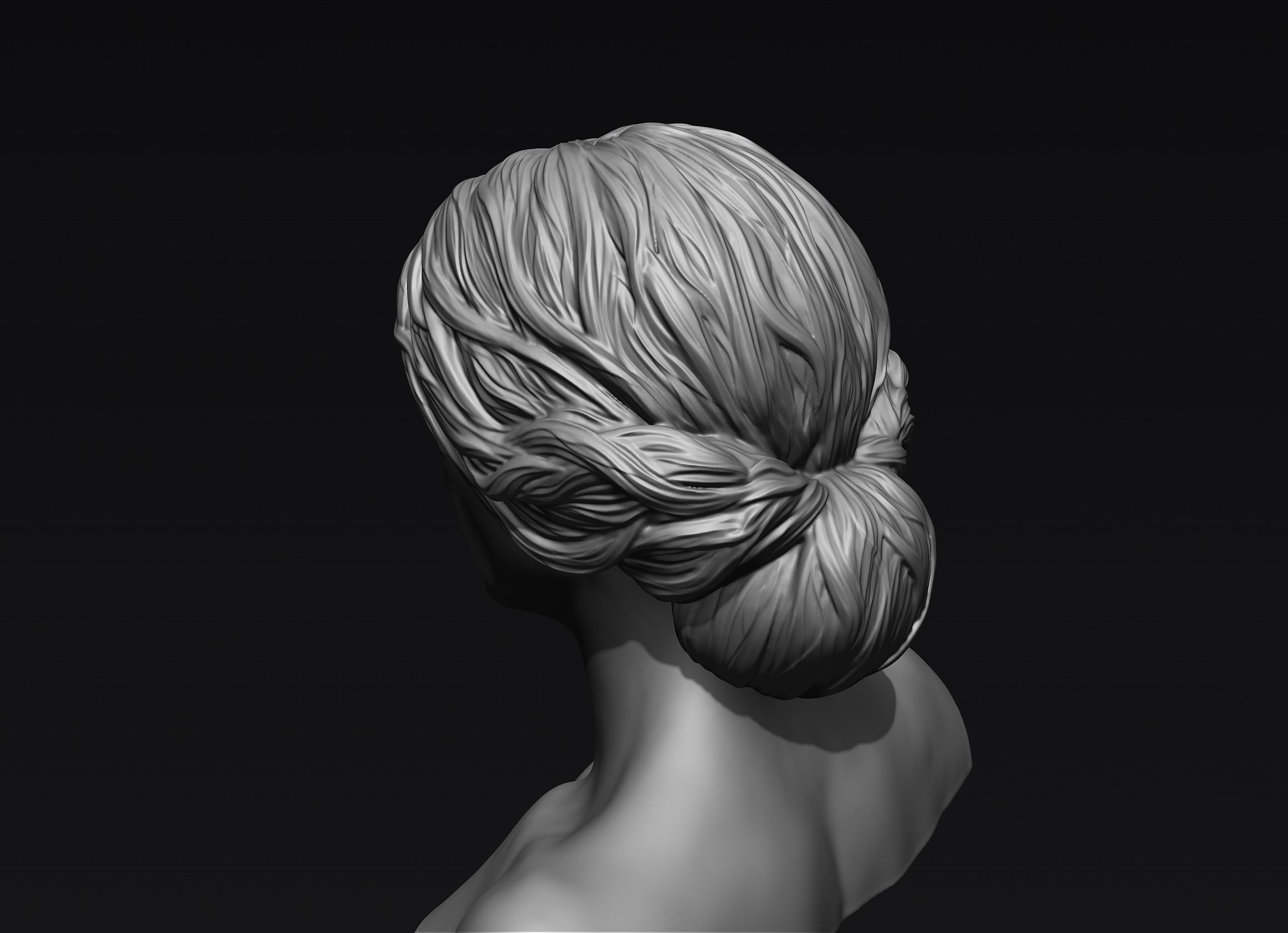 Hair 23 3D model_7