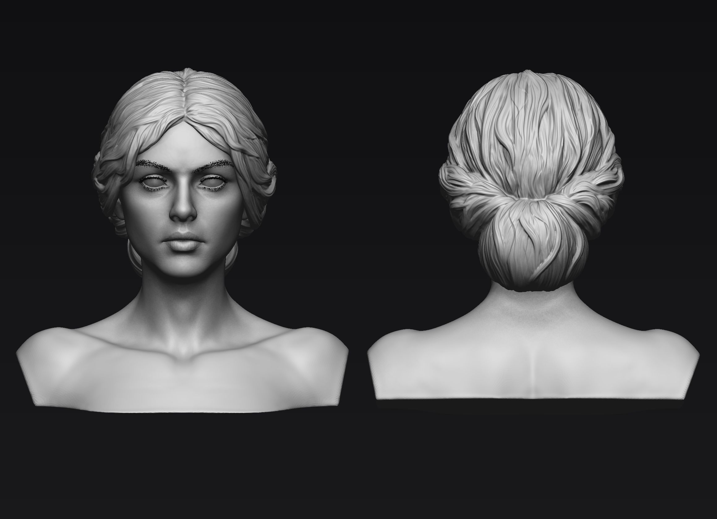Hair 23 3D model_11