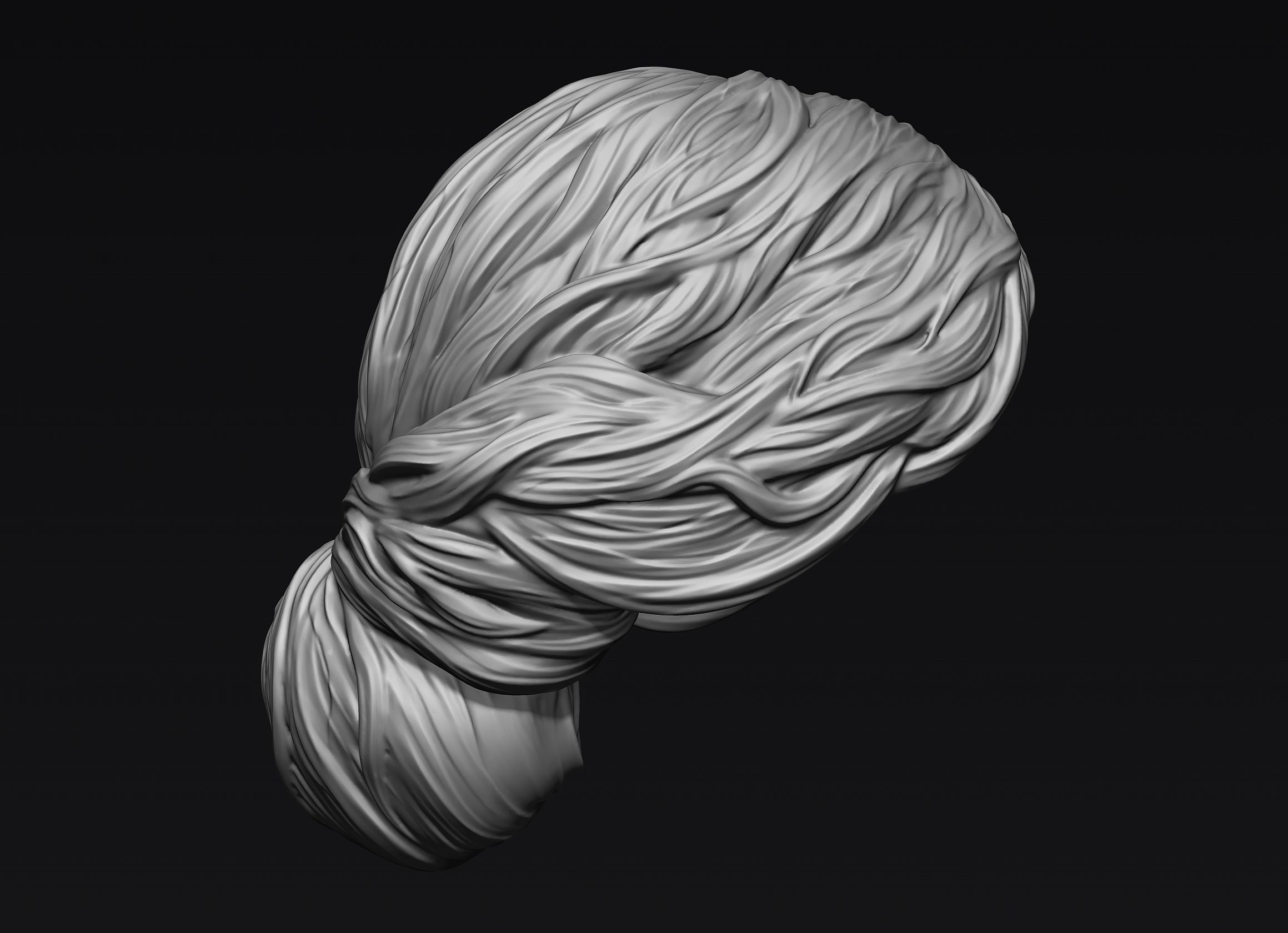 Hair 23 3D model_9