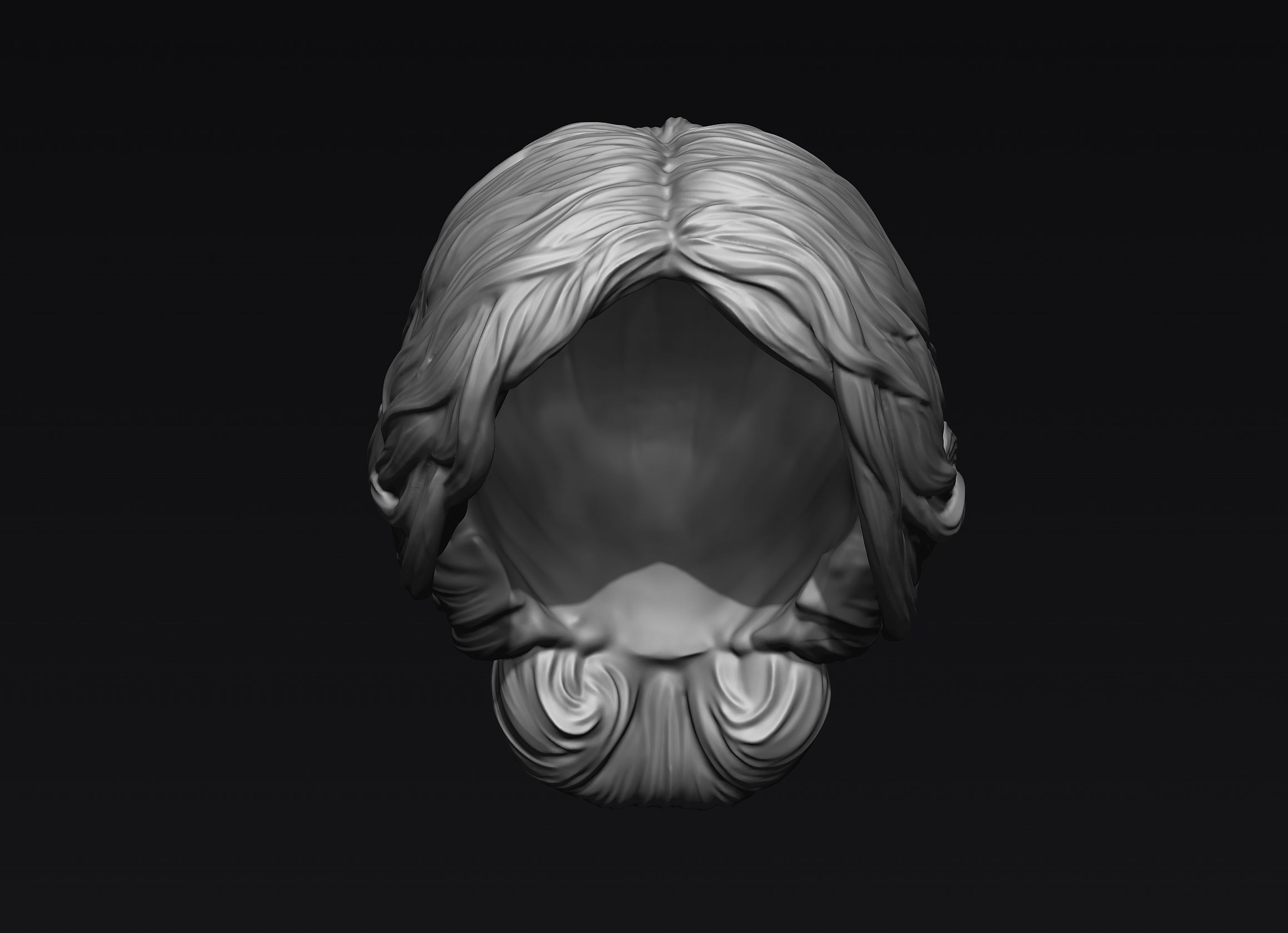 Hair 23 3D model_8