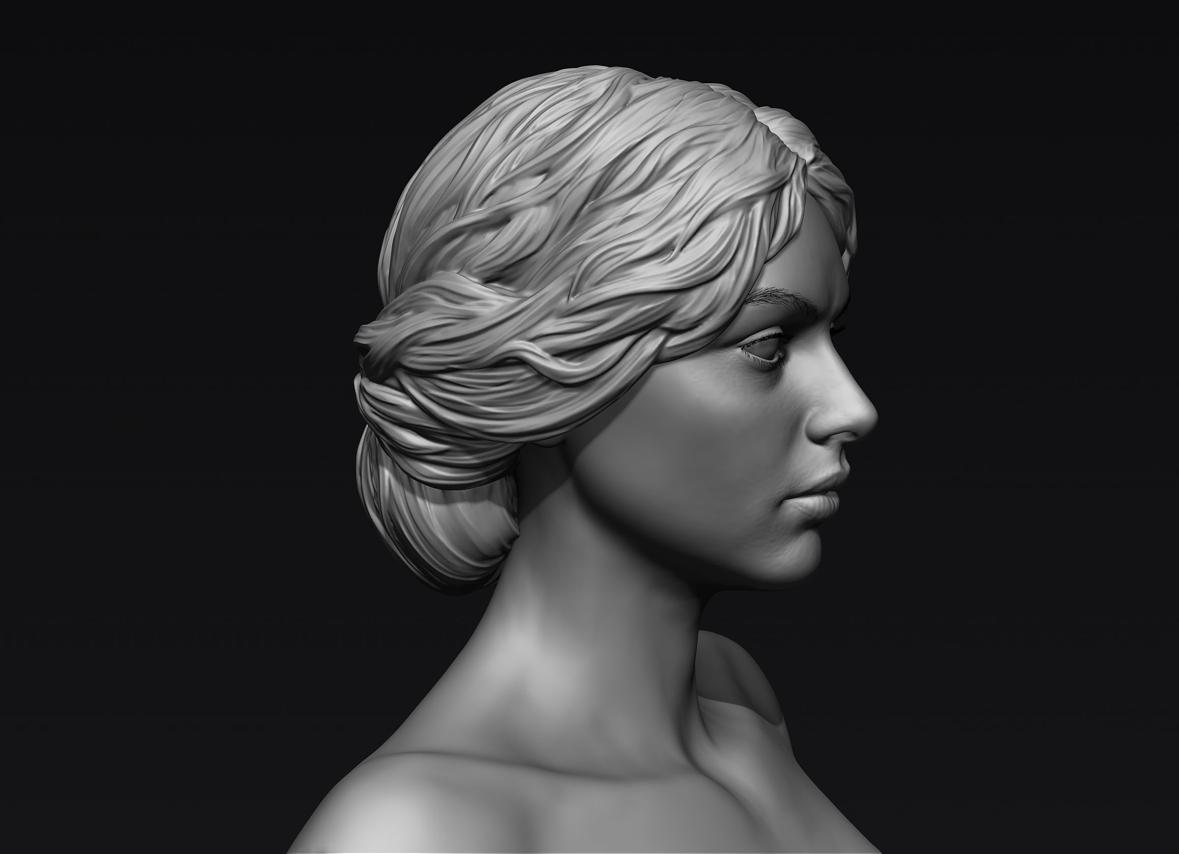 Hair 23 3D model_1