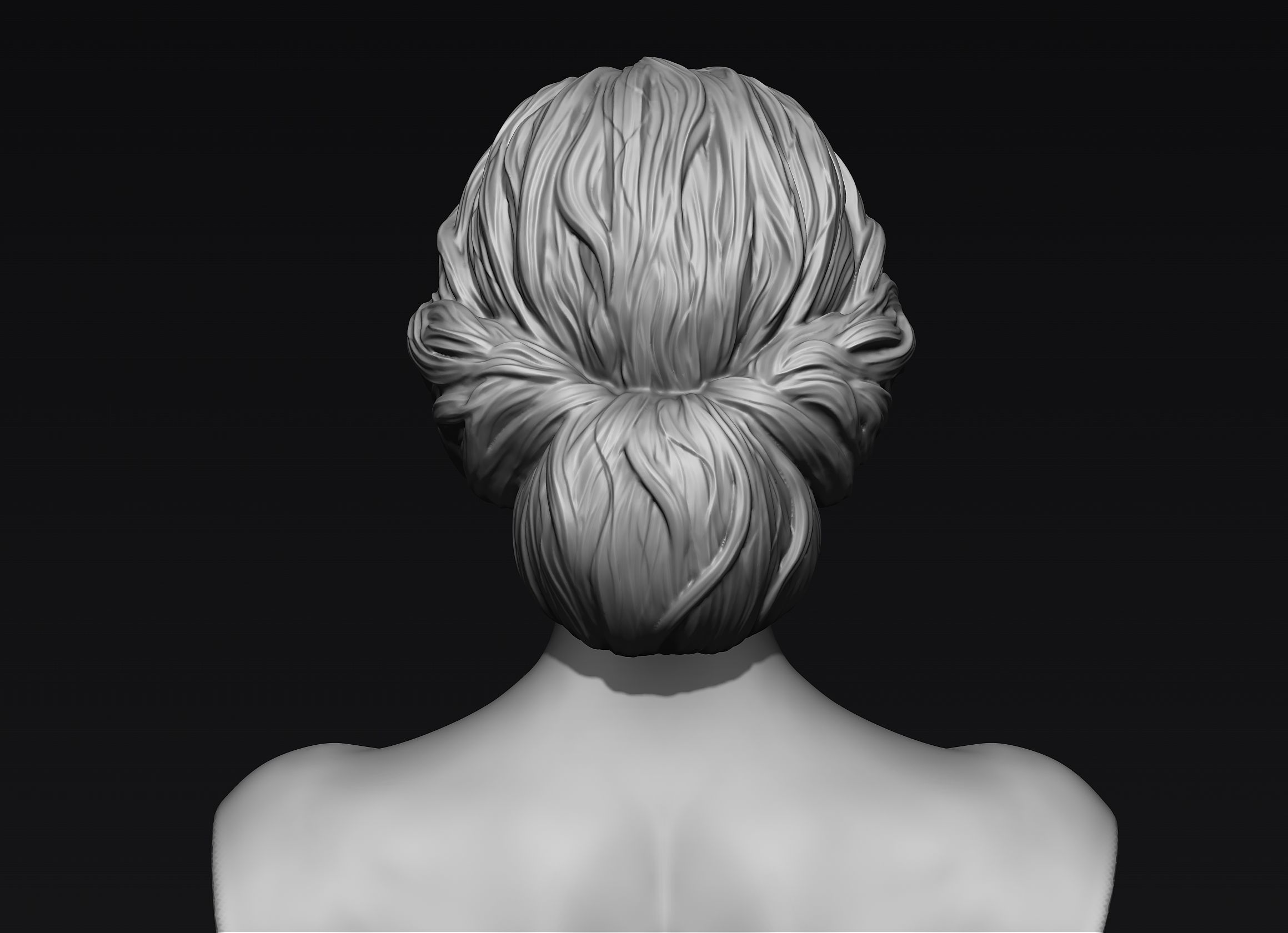 Hair 23 3D model_4