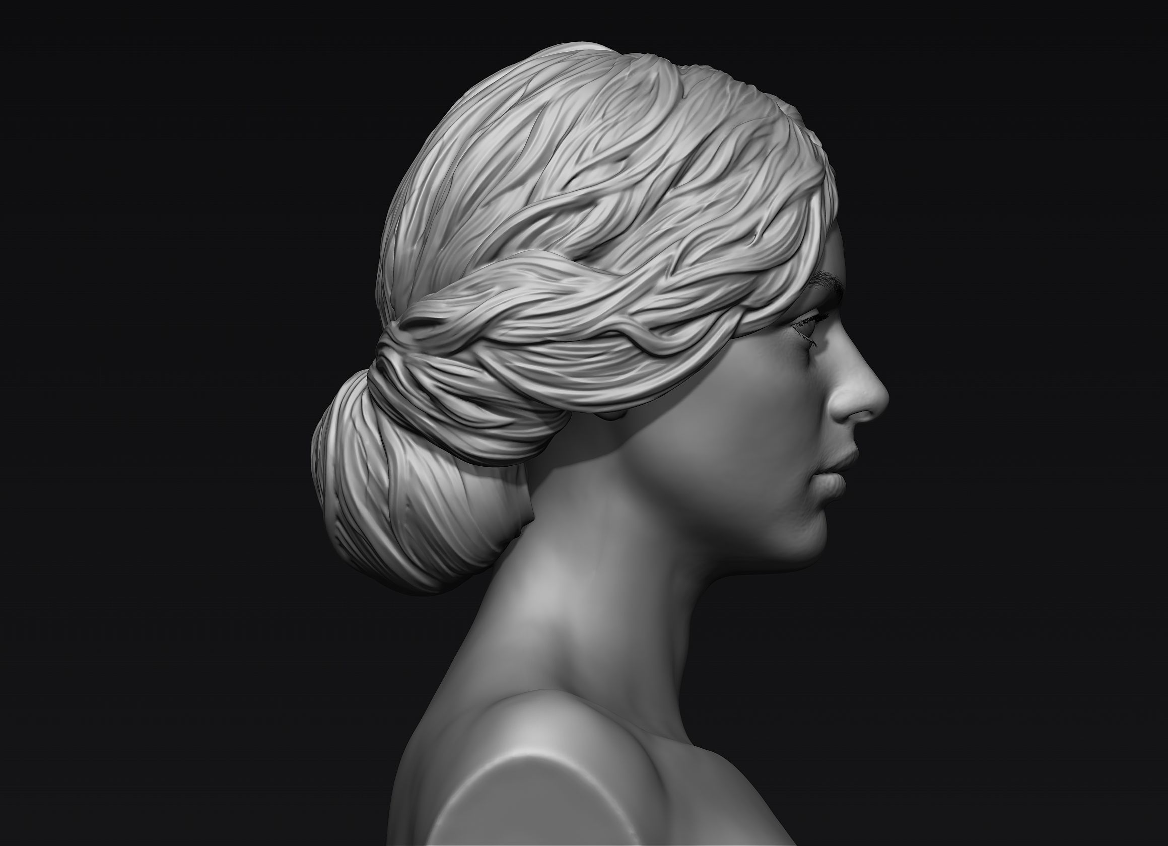 Hair 23 3D model_2