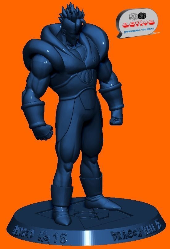 Dragon Ball Z - Android No 16 3D print model_3