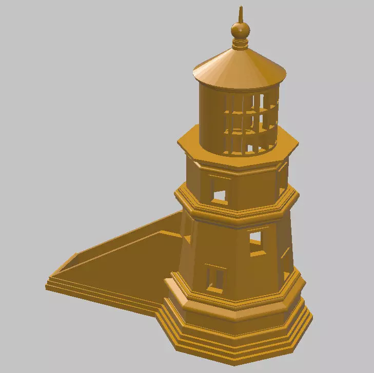 Lighthouse Business Card Holder 3D print model