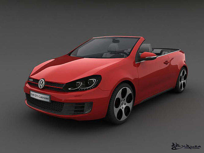 Volkswagen Golf GTI Cabriolet 2013 3D model