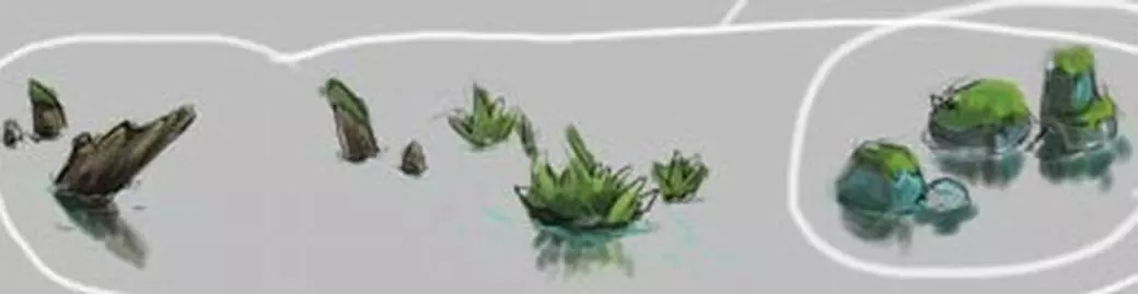 Stone Yunmengze - Stone - Plant 3D model