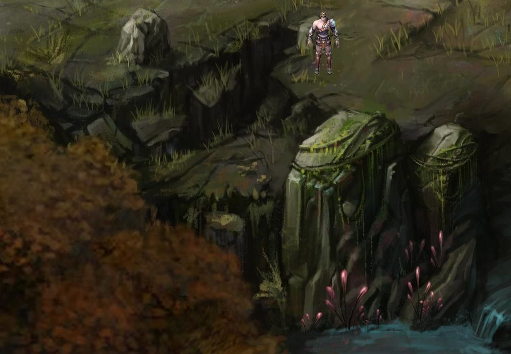 Stone Fallen Land - Shore 01 3D model_4