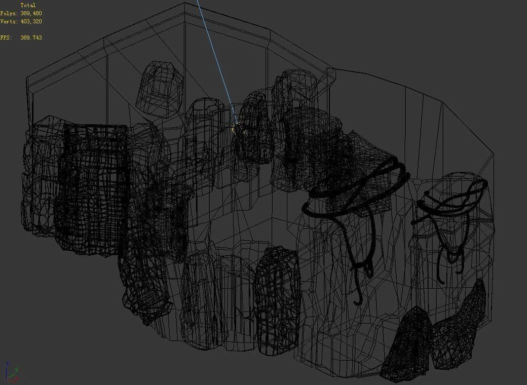 Stone Fallen Land - Shore 01 3D model_6