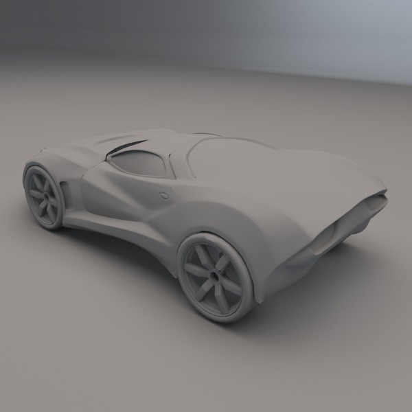 Coupeo Concept Sports Car 3D model_6
