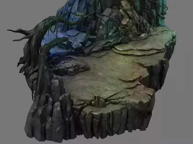 Stone Fallen Land - Jungle Stone Forest 02