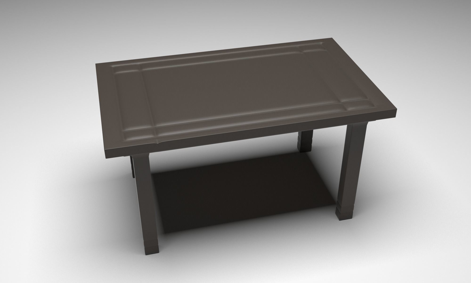 Dinning Table Set 3D model_2