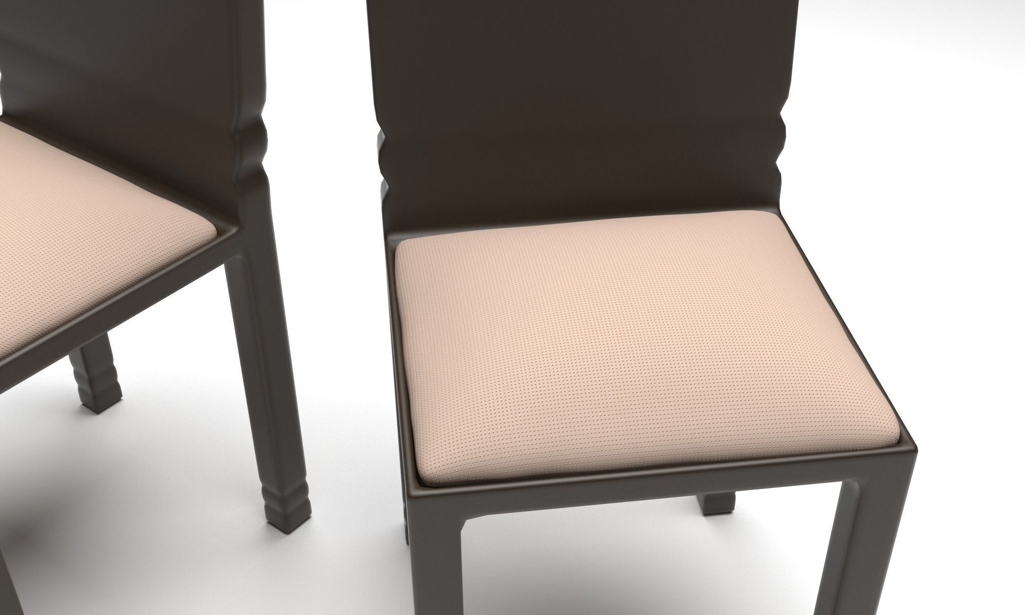 Dinning Table Set 3D model_5