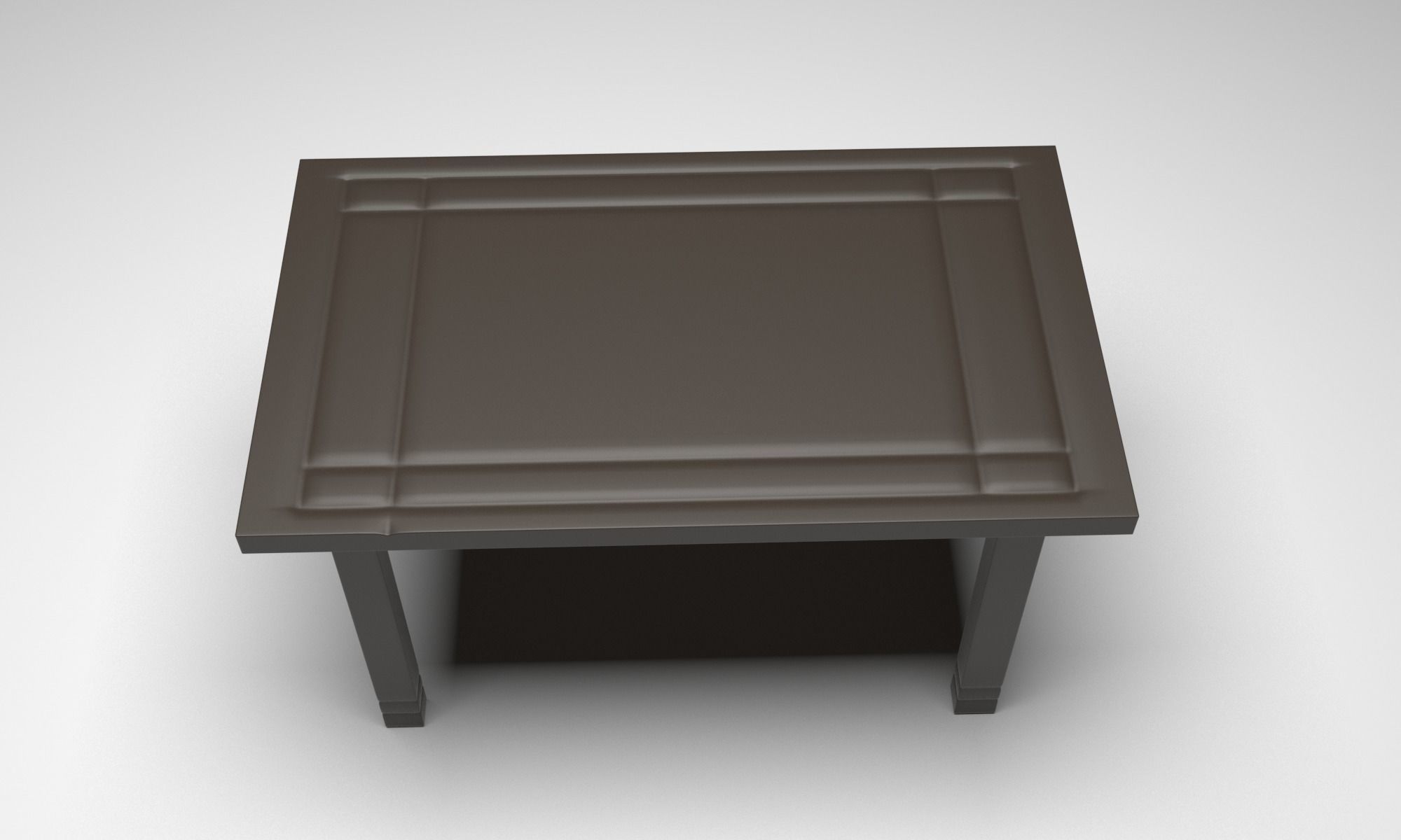 Dinning Table Set 3D model_1