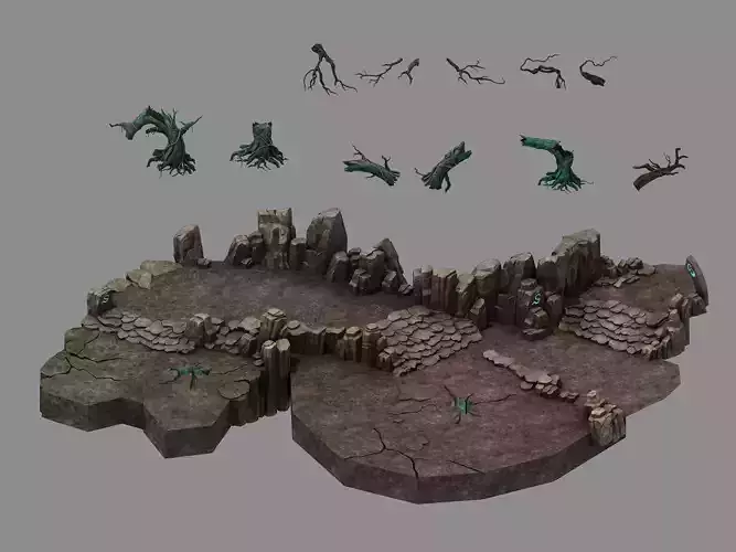 Stone Fallen Land - Entrance 01