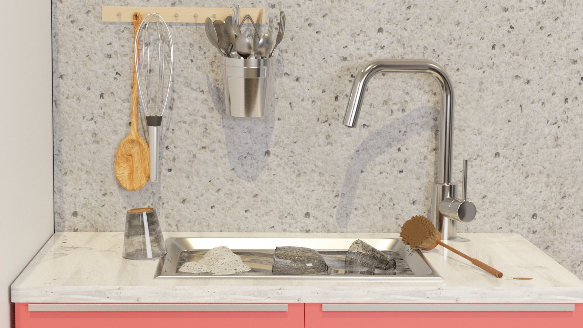 ALMAREN Kitchen Faucet Free 3D model_2