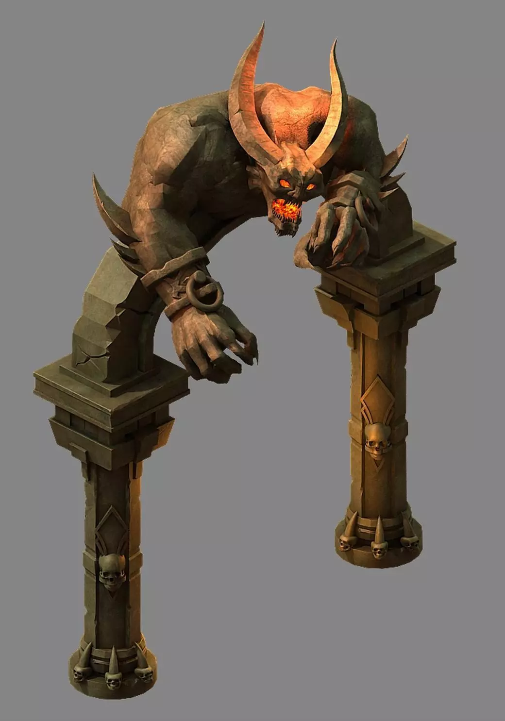 Stone Funeral Place - Sculpture 3D model_0