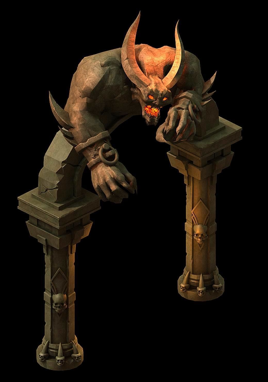 Stone Funeral Place - Sculpture 3D model_1