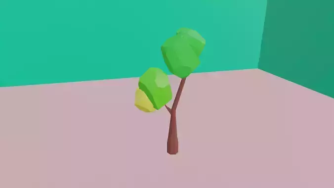 Low Poly Jungle Tree Pack  3D Model