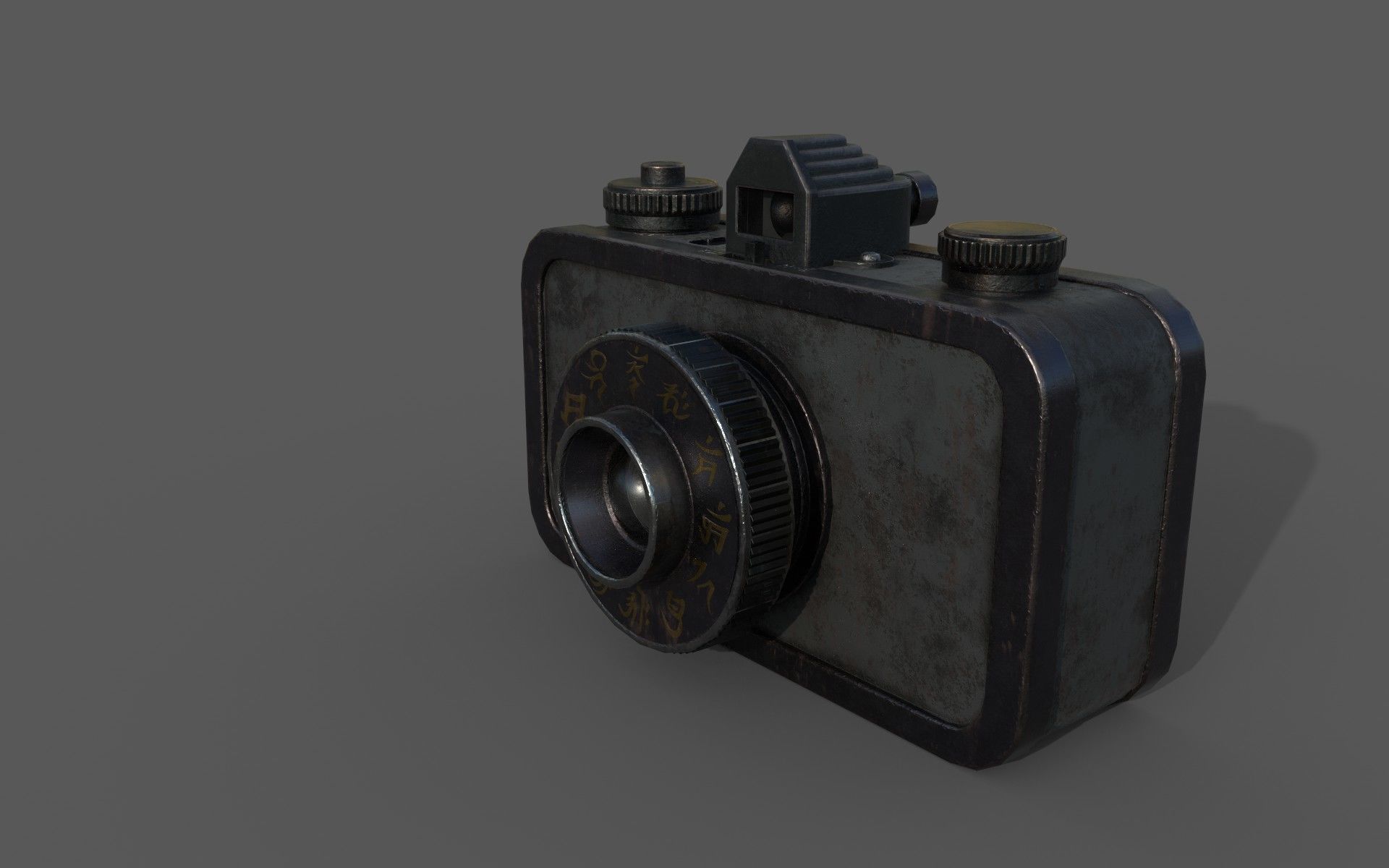Camera Obscura Low-poly 3D model_3