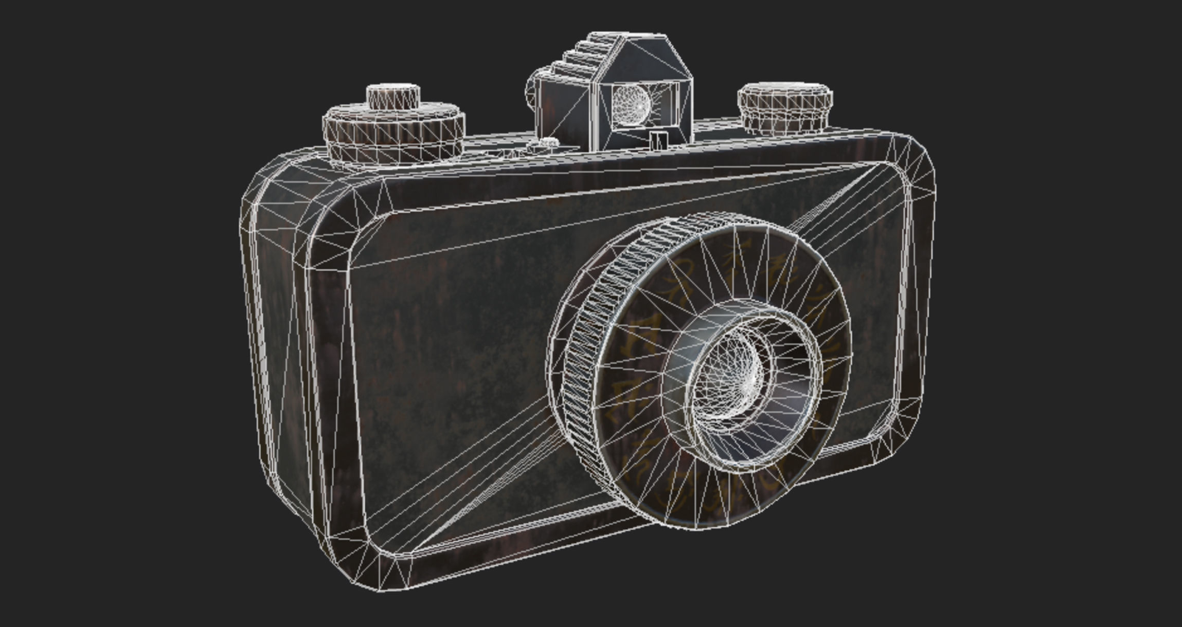 Camera Obscura Low-poly 3D model_8