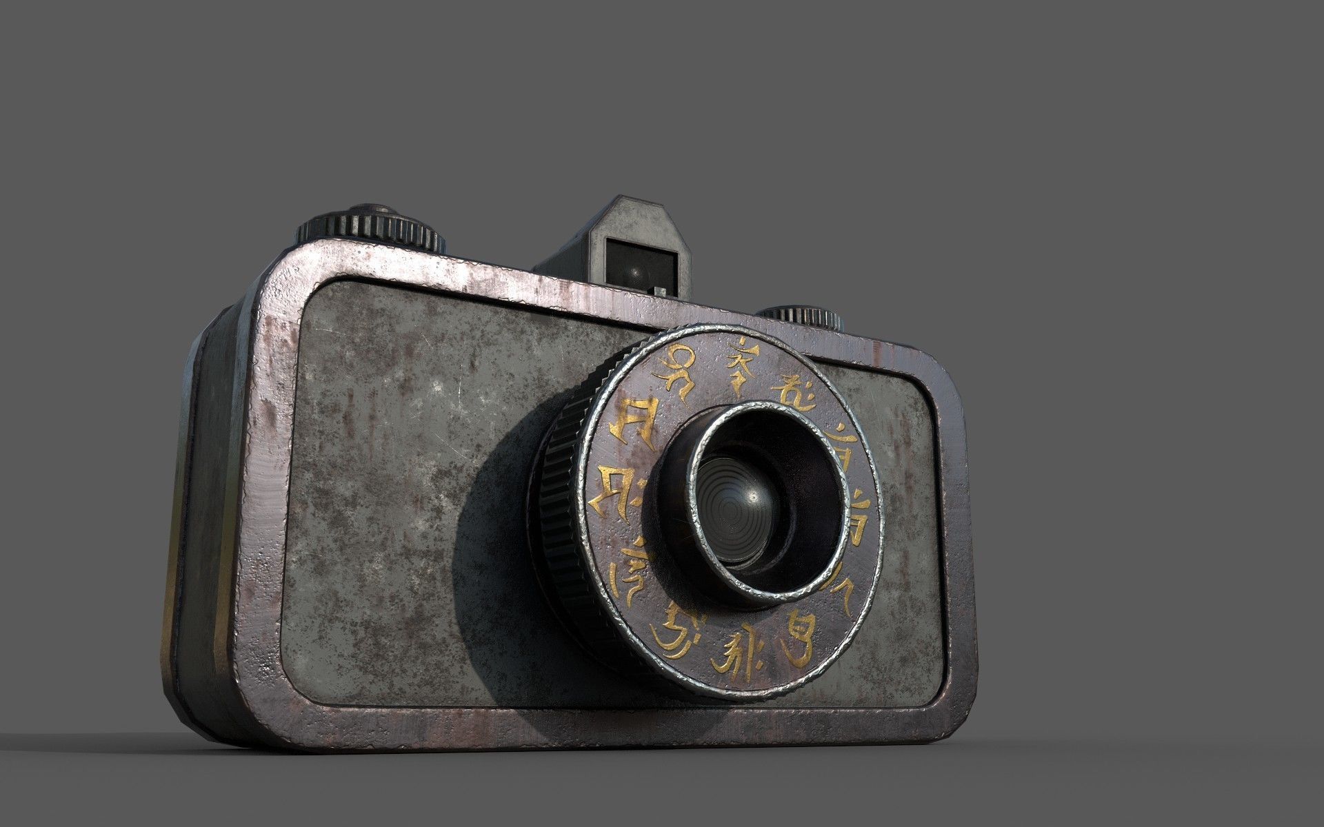 Camera Obscura Low-poly 3D model_1