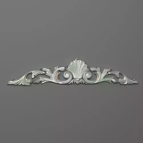 Cartouche ornate shell decoration