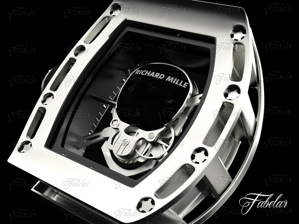 Tourbillon Skull RM052 3D model_3