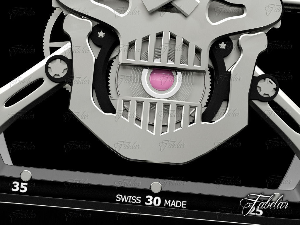 Tourbillon Skull RM052 3D model_6