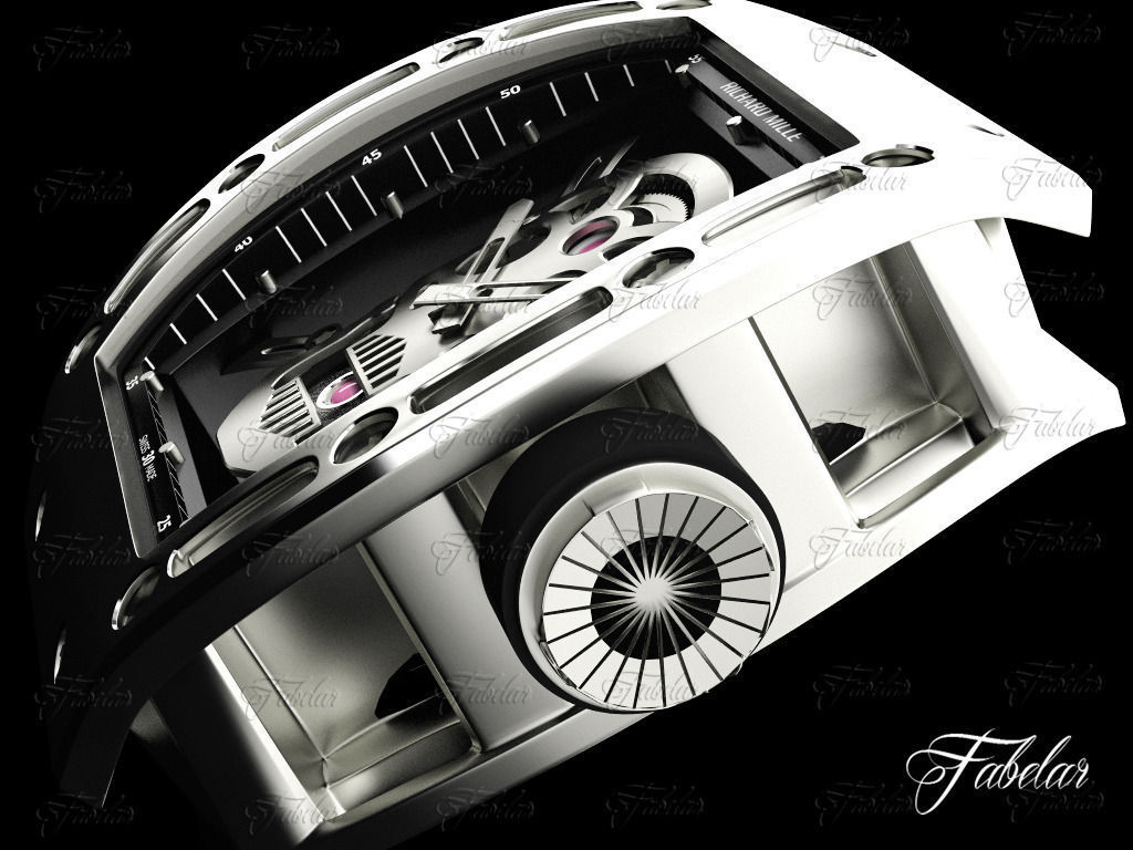 Tourbillon Skull RM052 3D model_2